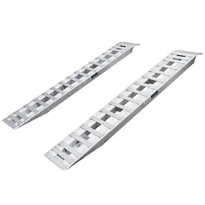 Set of 2 Aluminum Trailer Ramps for Truck Car (5000 lb Capacity)