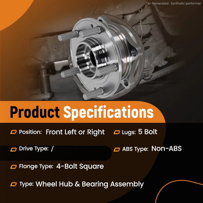 Front Wheel Hub Bearing Assembly for Hyundai Santa Fe (2007–2014) 513266