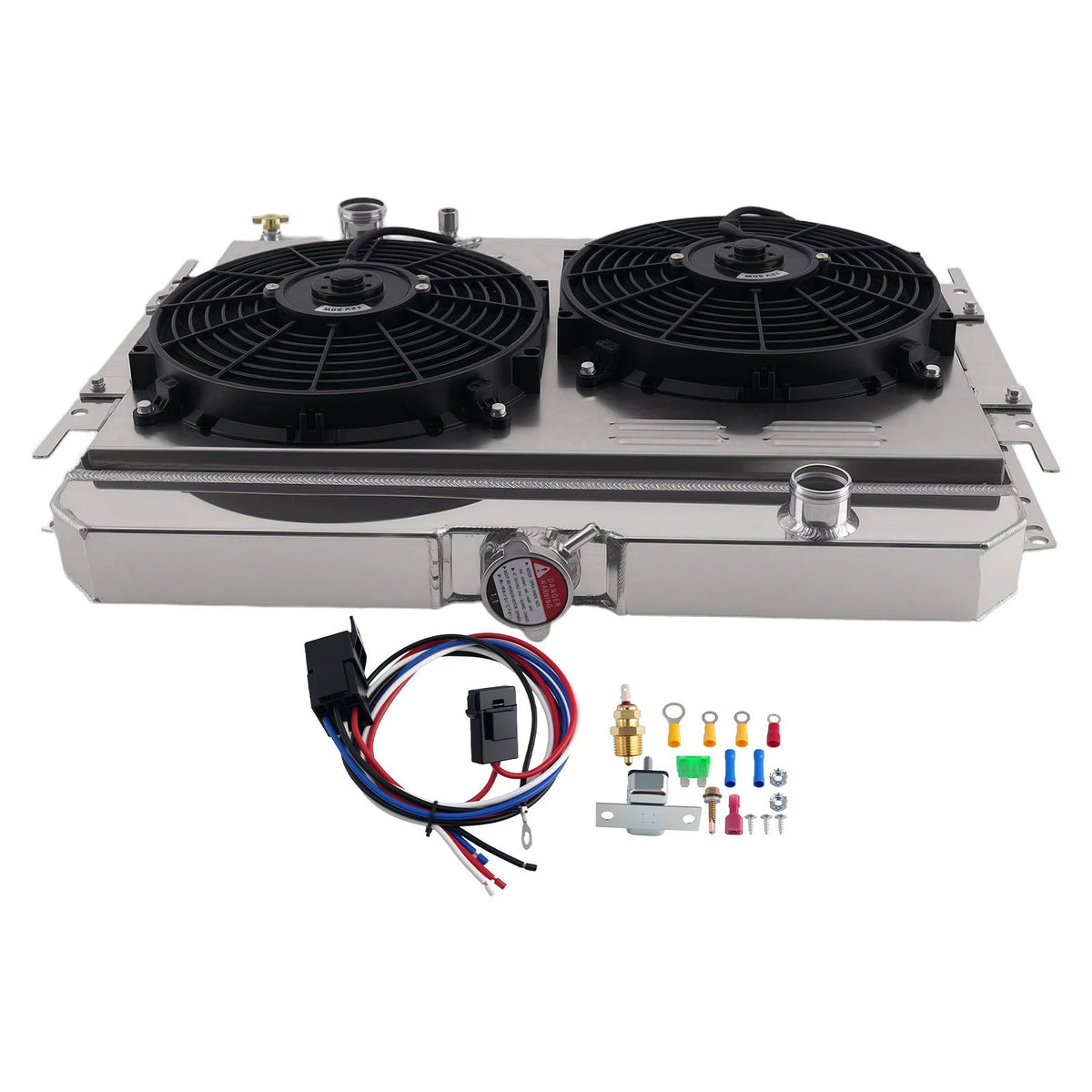 Aluminum Radiator Fan for Chevrolet Bel Air Biscayne Impala (1963–1968) RAD289 3 Row