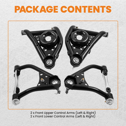 Set of 4 Tubular Control Arms for Pontiac Ventura (1971–1974)