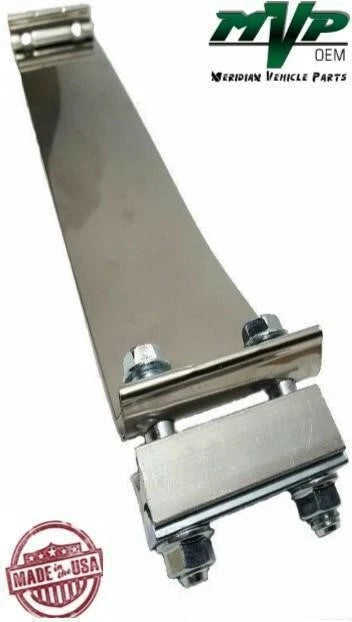 3-1/2" I-Block Stainless Steel Exhaust Flat Band Clamp for Jeep (JE35SA)