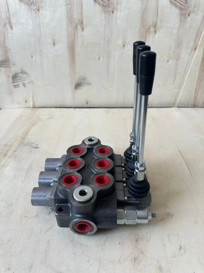TORA Hydraulic Monoblock Control Valve 21 GPM 3 Levers 3/4" BSP