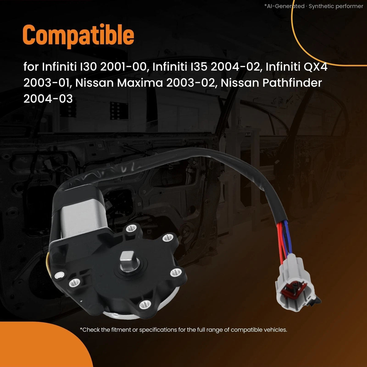 Front Left Window Motor for Nissan Pathfinder (2003–2004) 807312Y000 742507