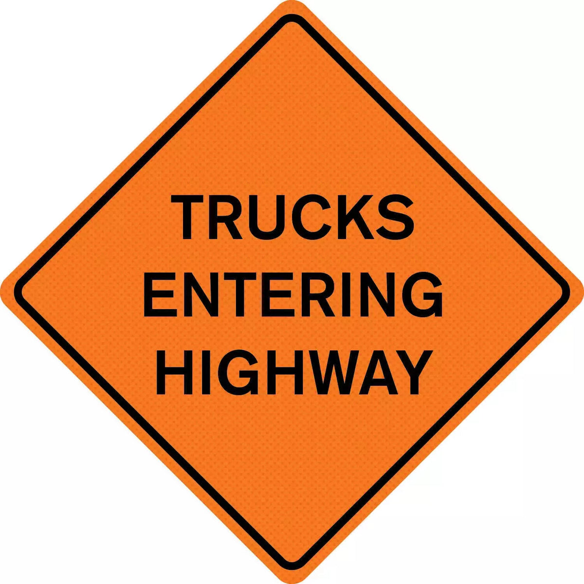 48" x 48" High Visibility Warning Sign for Truck (07-800-4ETH-SO)