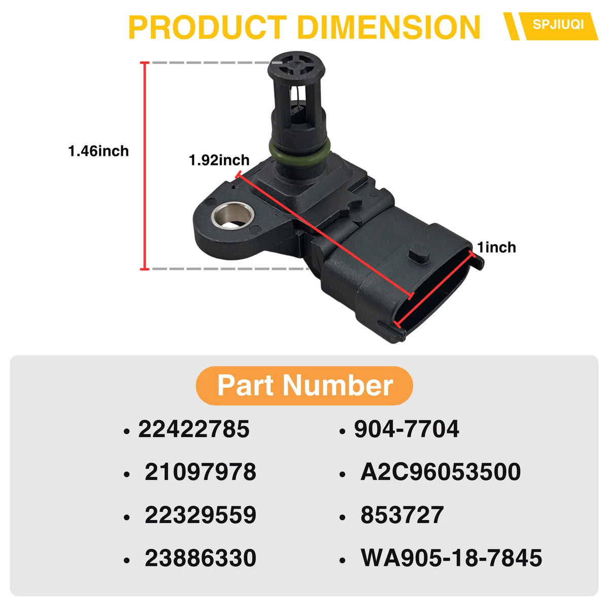 Boost Pressure Temperature Sensor for Volvo Truck D11 D13 (22422785, 21097978)