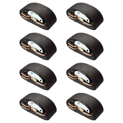 8 Pack 2" x 6' Heavy Duty Cam Buckle Tie Down Straps with Snap Hooks