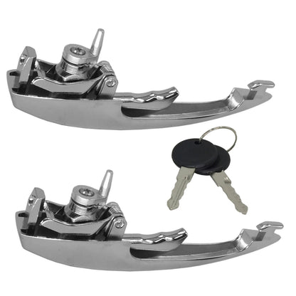 Set of 2 Key Matched Outer Door Handles for Volkswagen Super Beetle (1968–1979)