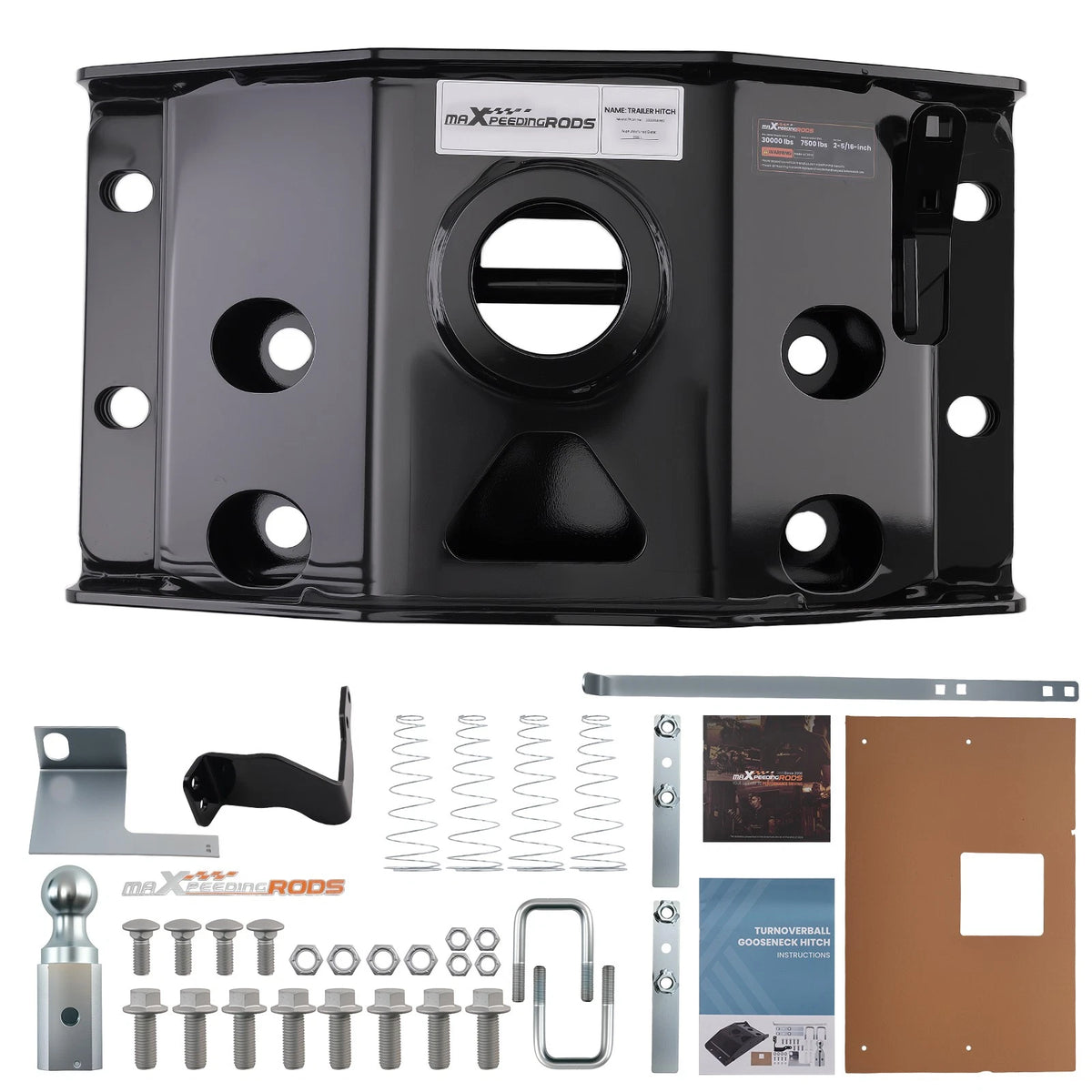 Gooseneck Hitch Kit for Dodge Ram 2500 3500 (2019–2025) w/Hardware