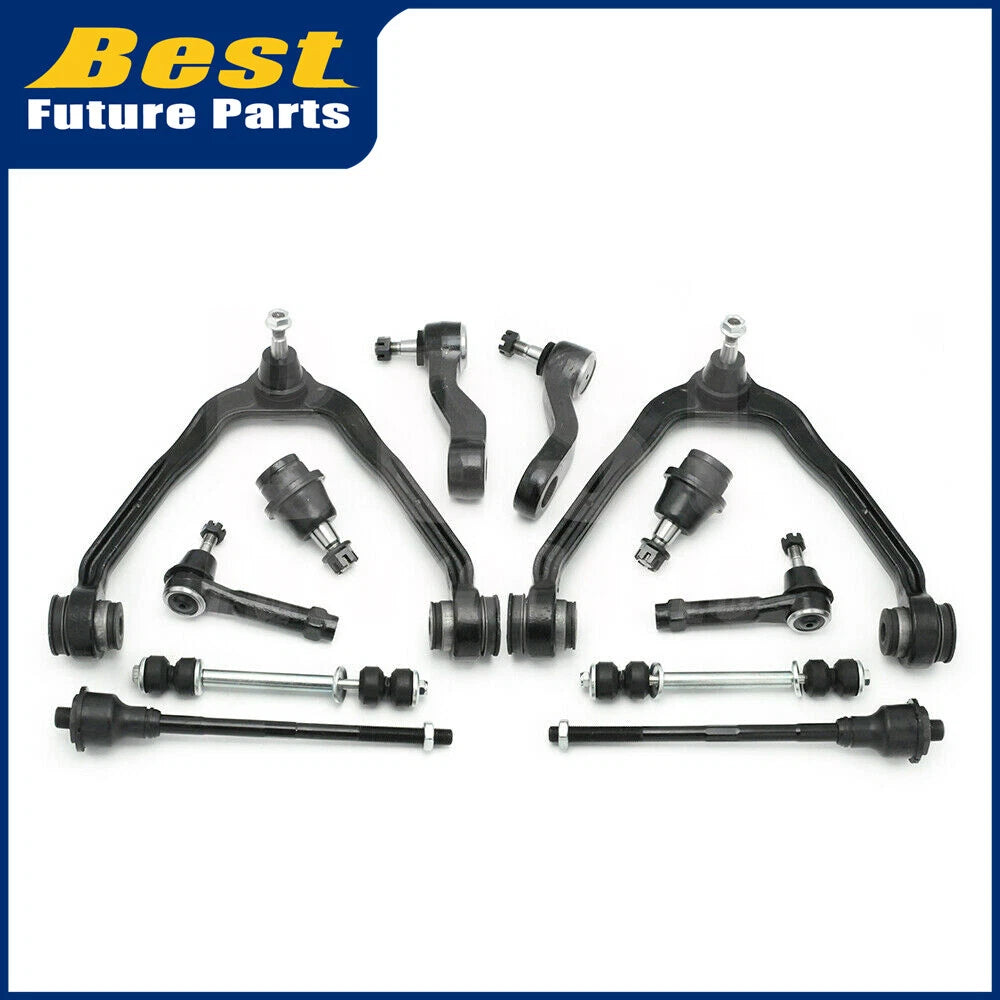 12pcs Front Control Arm Suspension Kit for Chevrolet Silverado 1500 (1999–2007)
