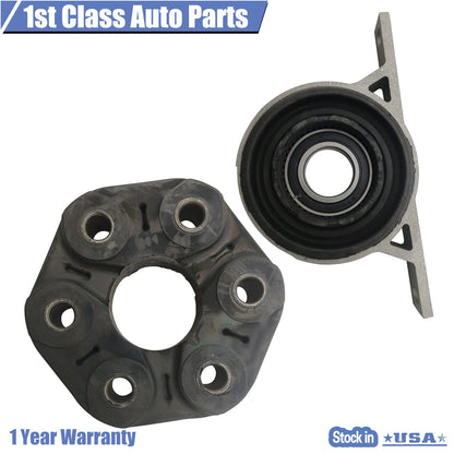 2X Propshaft Flex Disc & Center Support Bearing for BMW E60 (2004–2011)