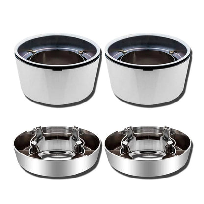 Set of 8 Lug 16" Chrome Wheel Center Hub Caps for Ford F-250 E-150 E-250