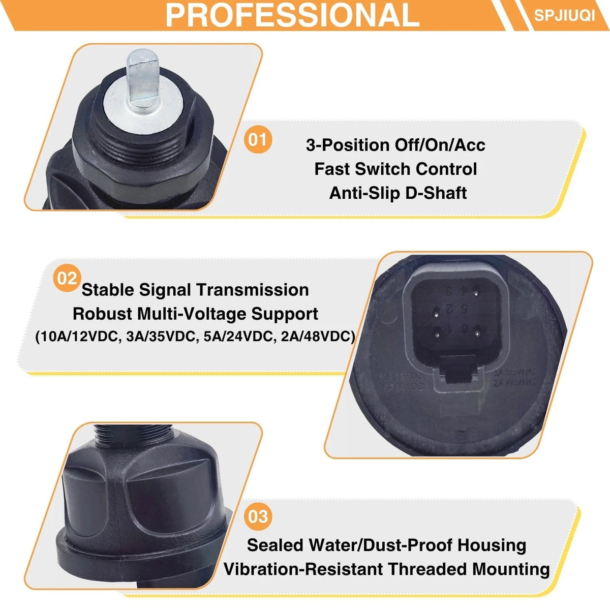 Keyless Rotary Switch for Bobcat Mini Excavators E17 E17Z E19 E20 E20Z (7023022)
