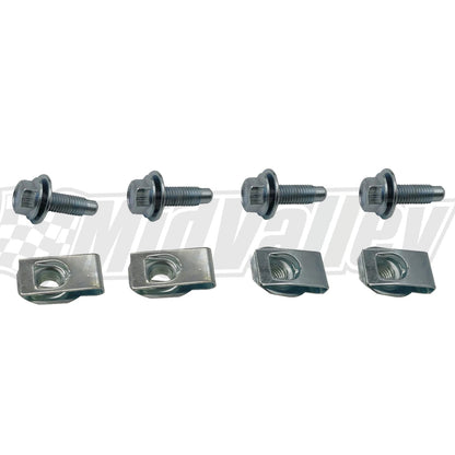 Set of 2 Front Bumper Outer Bracket U-nuts for Ford F250 F350 F450 F550 (1999–2016)