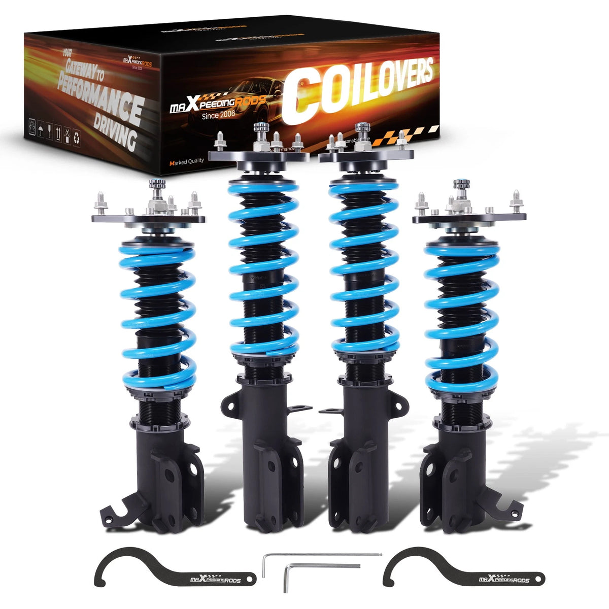 Maxpeedingrods T6 Coilovers 24 Way Damper Shocks for Toyota Corolla (1987–2002)