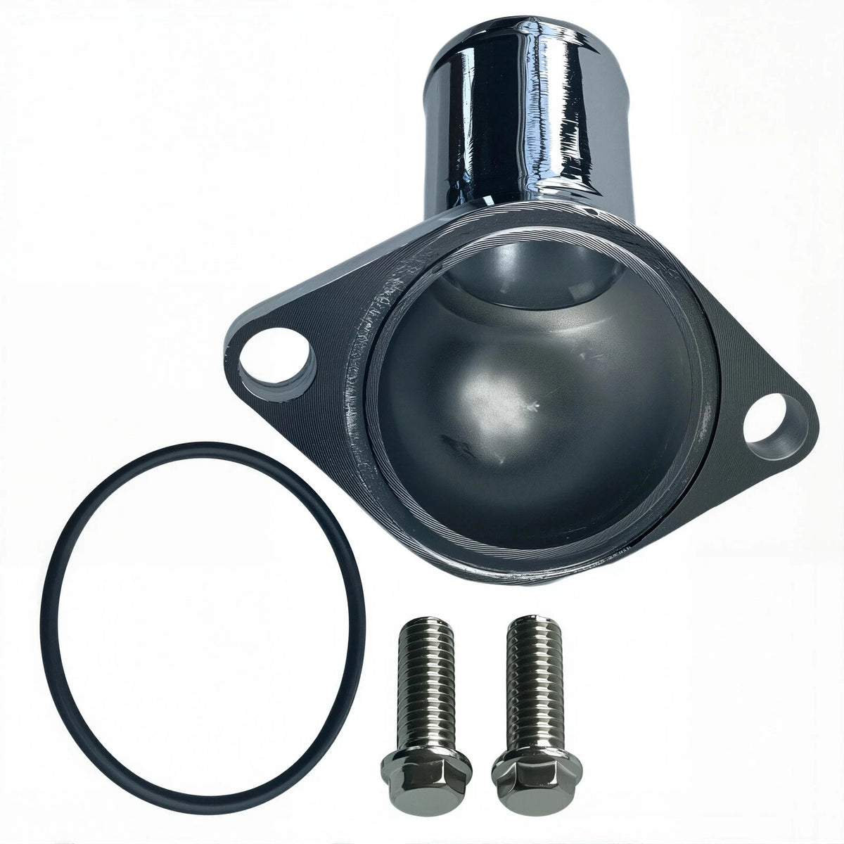 50 Degree Thermostat Housing 2660 Chrome for Chevy SBC V8 (1955–1965)