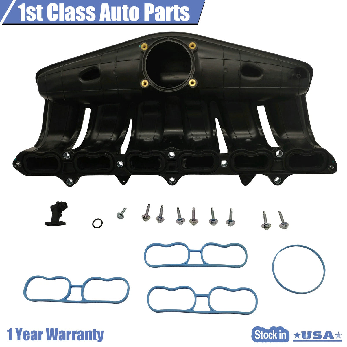 Intake Manifold w/Gaskets for Buick Rainier, Chevy Envoy, GMC Envoy, Isuzu, Saab (615-567)