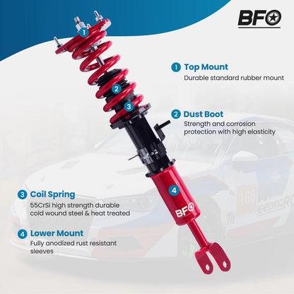 Coilovers Lowering Shocks Kit for Nissan 350Z (2003–2008) Infiniti G35 (2003–2007)