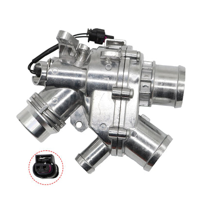 Aluminum Thermostat Housing Assy for Jaguar XF XJ F-Type F-Pace (2010–2020)