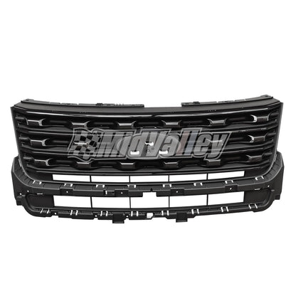 Front Bumper Grille for Ford Explorer (2016–2017) - Black Glossy
