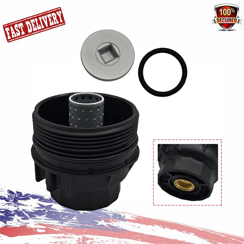 Oil Filter Housing Cap for Toyota Camry Sienna Tacoma RX350/RX450h (2007–2023) 15620-36020