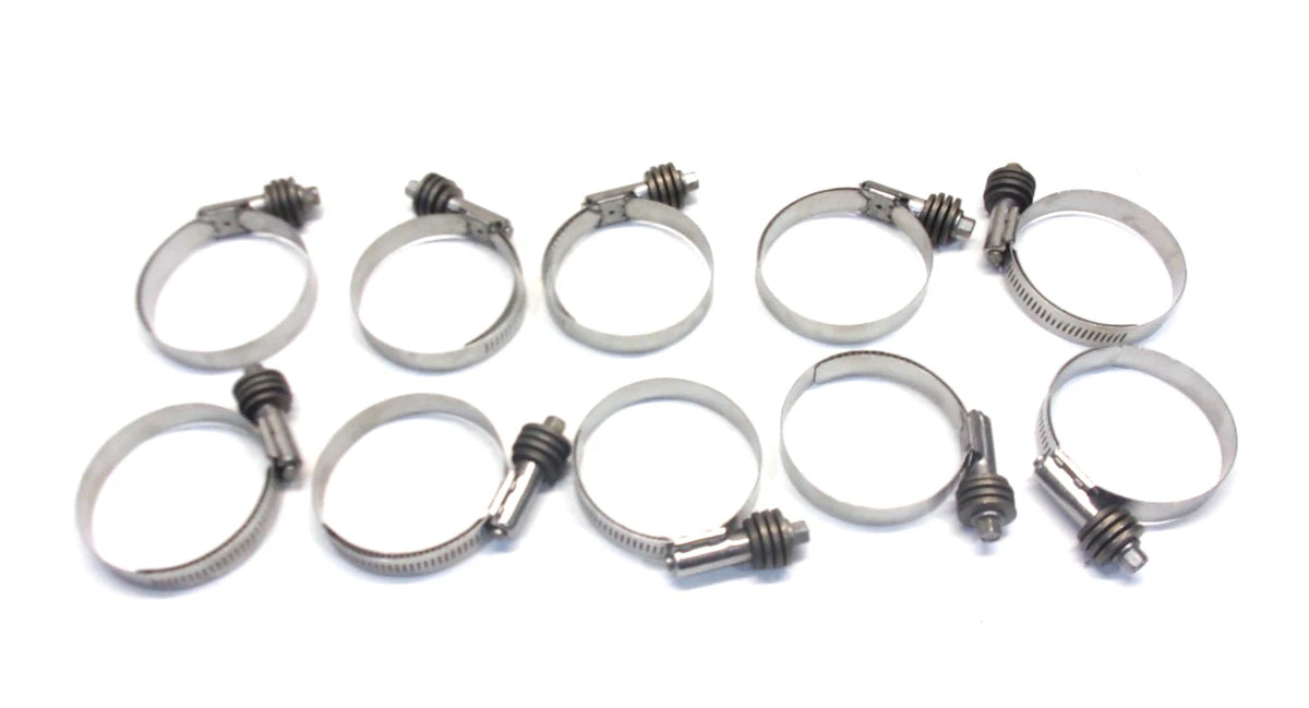 Set of 10 Flex-Gear SS Hose Spring Clamps Size 36 (1-13/16" to 2-3/4")