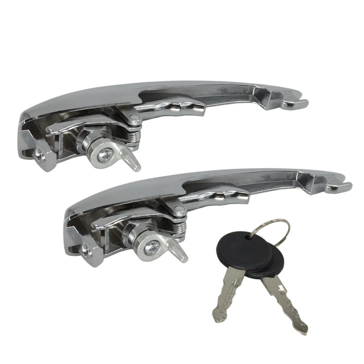 Set of 2 Key Matched Outer Door Handles for Volkswagen Super Beetle (1968–1979)