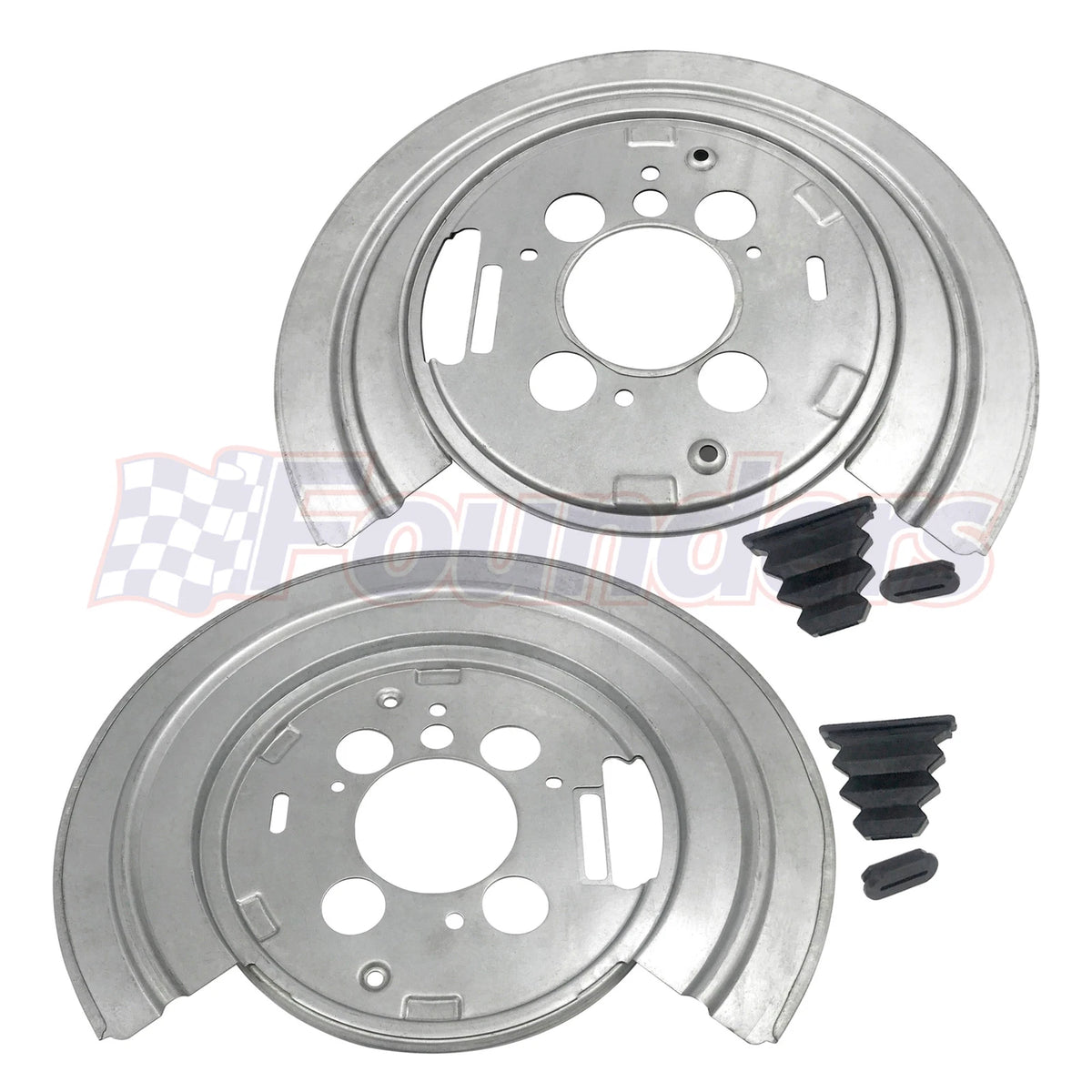 Pair of Brake Backing Plates for Dodge Ram 1500, Durango, Chrysler Aspen (2002–2009)