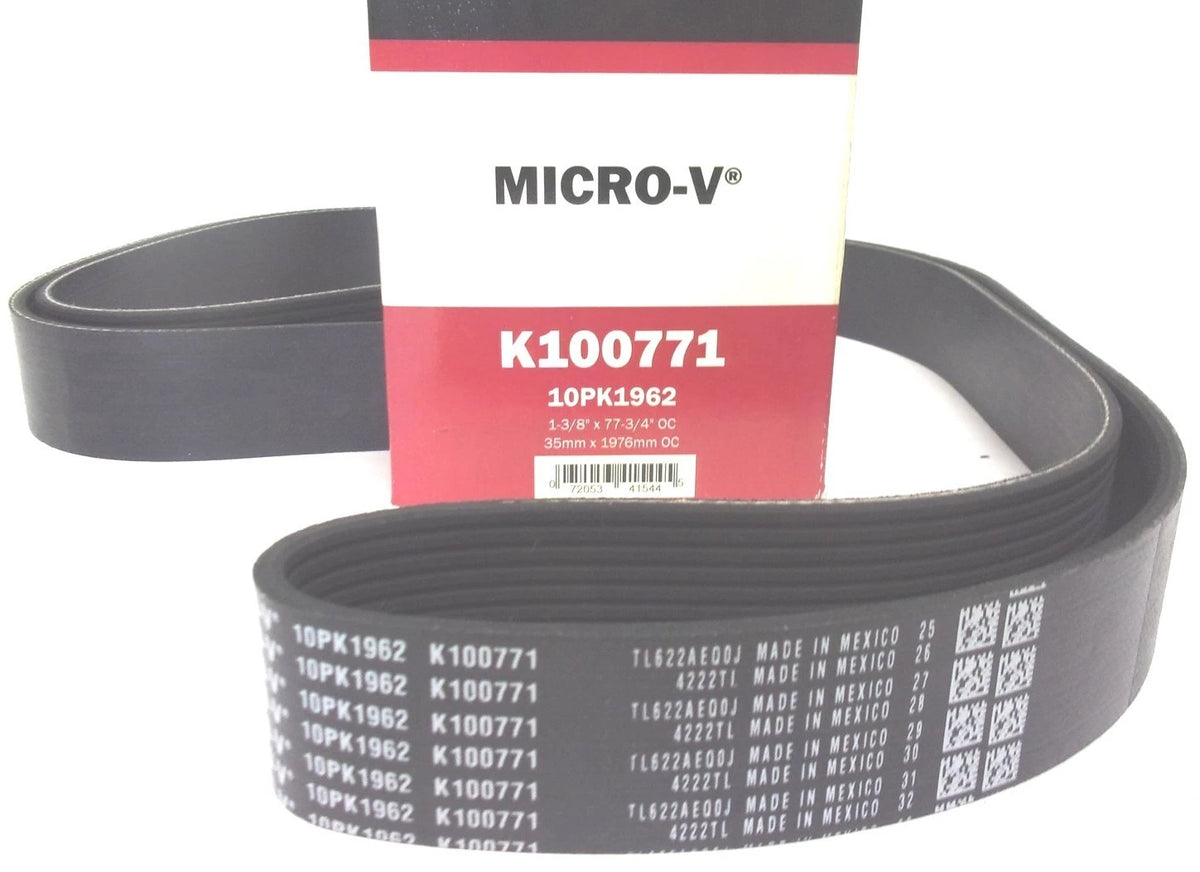 Gates Serpentine Micro-V Belt 10PK1962 for K100771 (1977–1977)