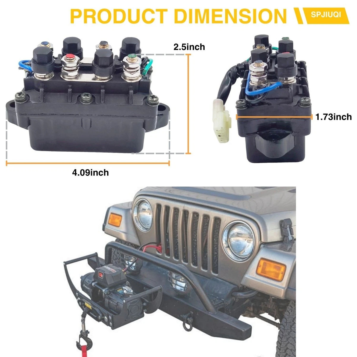 Winch Solenoid Relay Switch Assy 12V for Arctic Cat ATV (0436-700, 1436-066)