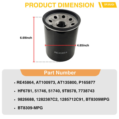 Oil Filter RE45864 AT100973 for John Deere 3025D 3035D 3043D 3036E 4044M 4044R