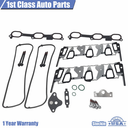 Engine Intake Manifold Gasket Set for Chevy Malibu, Impala, Alero, Buick Rendezvous (2000–2008)