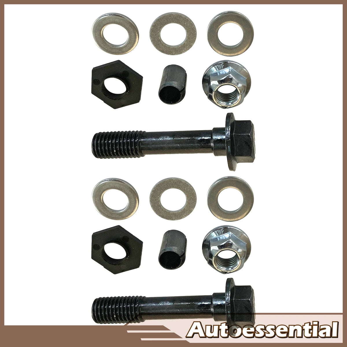 2X Black Camber and Alignment Kit for Hyundai Elantra/Santa Fe (2002–2017)