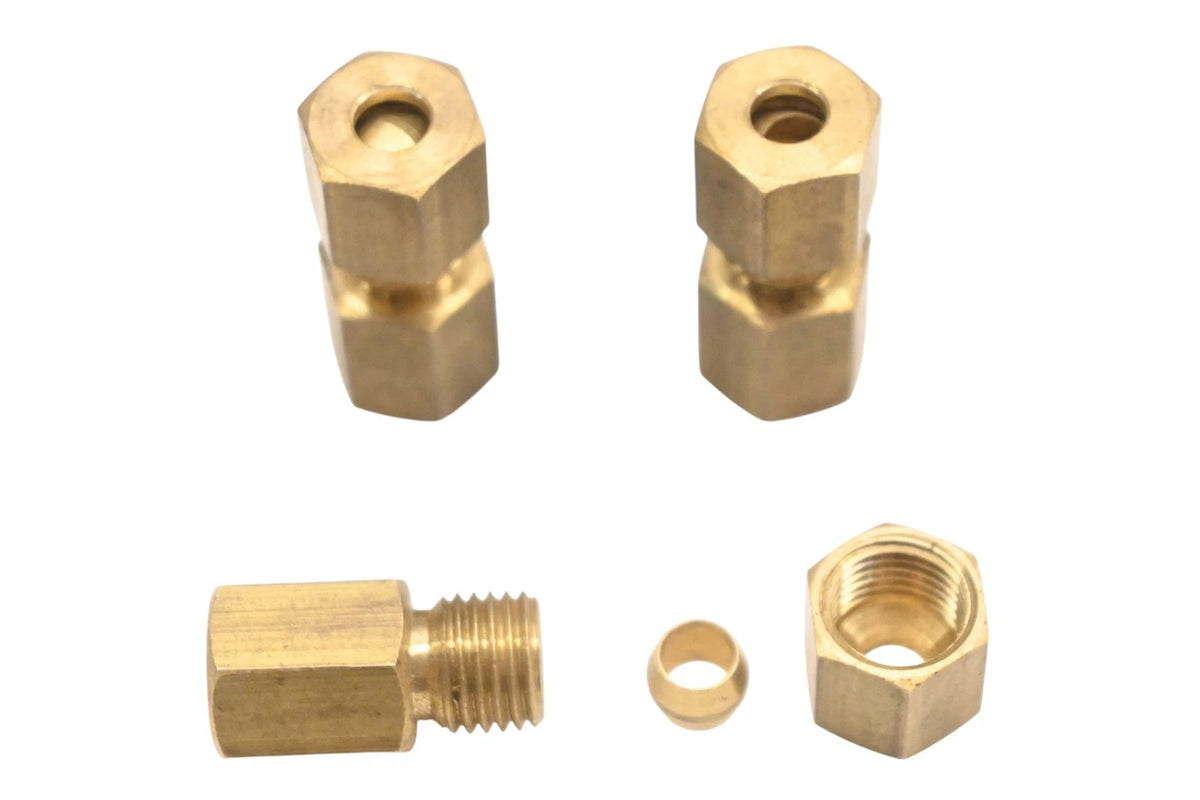 3X Brass Compression Fittings 5/16-24 x 3/16 WK008C-2