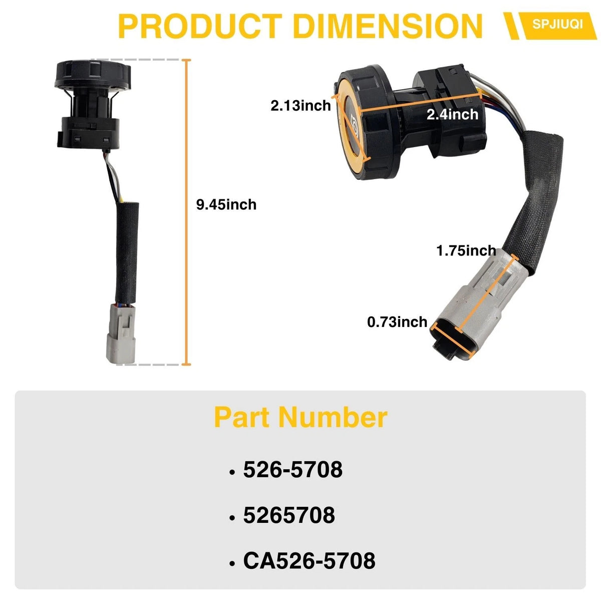 Ignition Switch for Caterpillar Excavator 330 352 (C4.4 C7.1 C9.3 C13)