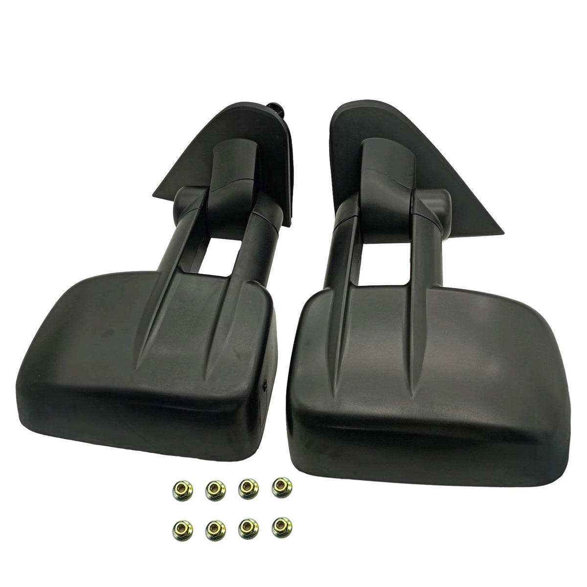 Pair Manual Towing Mirrors for Chevy Silverado Sierra 1500 2500HD 3500HD (2014–2018)