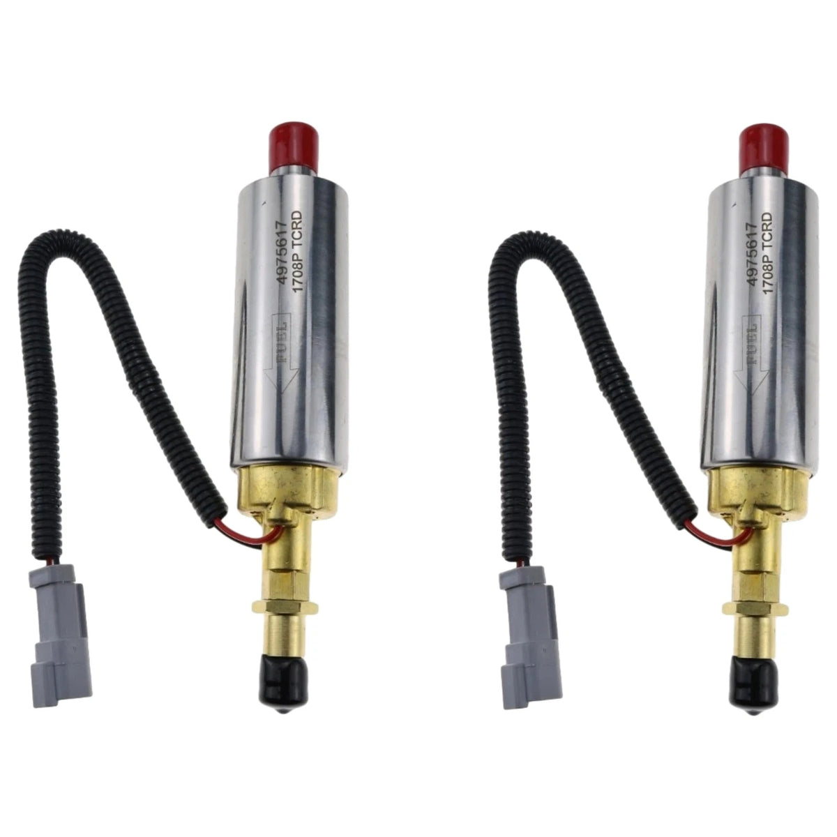 2X Fuel Transfer Pump 4975617 4067830 for Cummins QST30 K19 KTA50 ISX (24V)