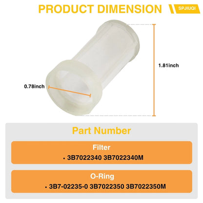 Fuel Filter w/O-Ring for Tohatsu Nissan Outboard Motor (8-140 HP)