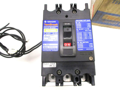 50A 3-Pole Breaker for Kubota Generator SQ-3170 SQ-3350 (12V) G3800-03710