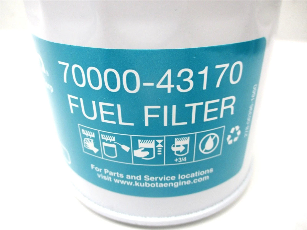 Fuel Filter for Kubota (70000-43170, BF7528, FF5282, P3726)