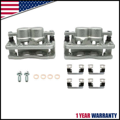 Front Brake Calipers w/Brackets for Chevy GMC Silverado Sierra 1500 Cadillac XTS