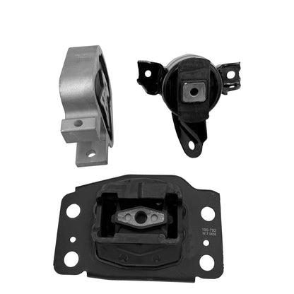 3X Front Engine Torque Strut & Trans Mount Set for Ford Fusion (2013–2020)