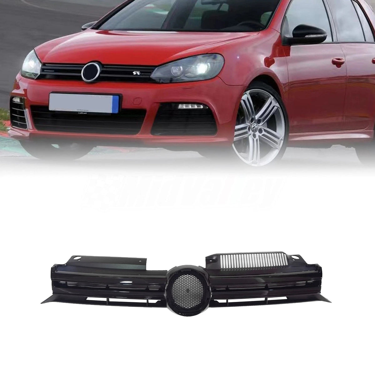 Front Sport Black Grille for Volkswagen Jetta Sedan (2011–2014) VW1200151