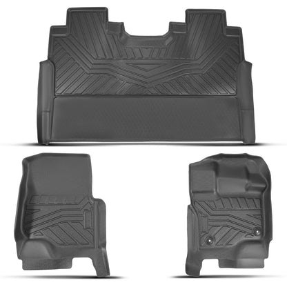 Set of 3 TPE Floor Mats for Ford F-150 Super Crew Cab (2015–2025)