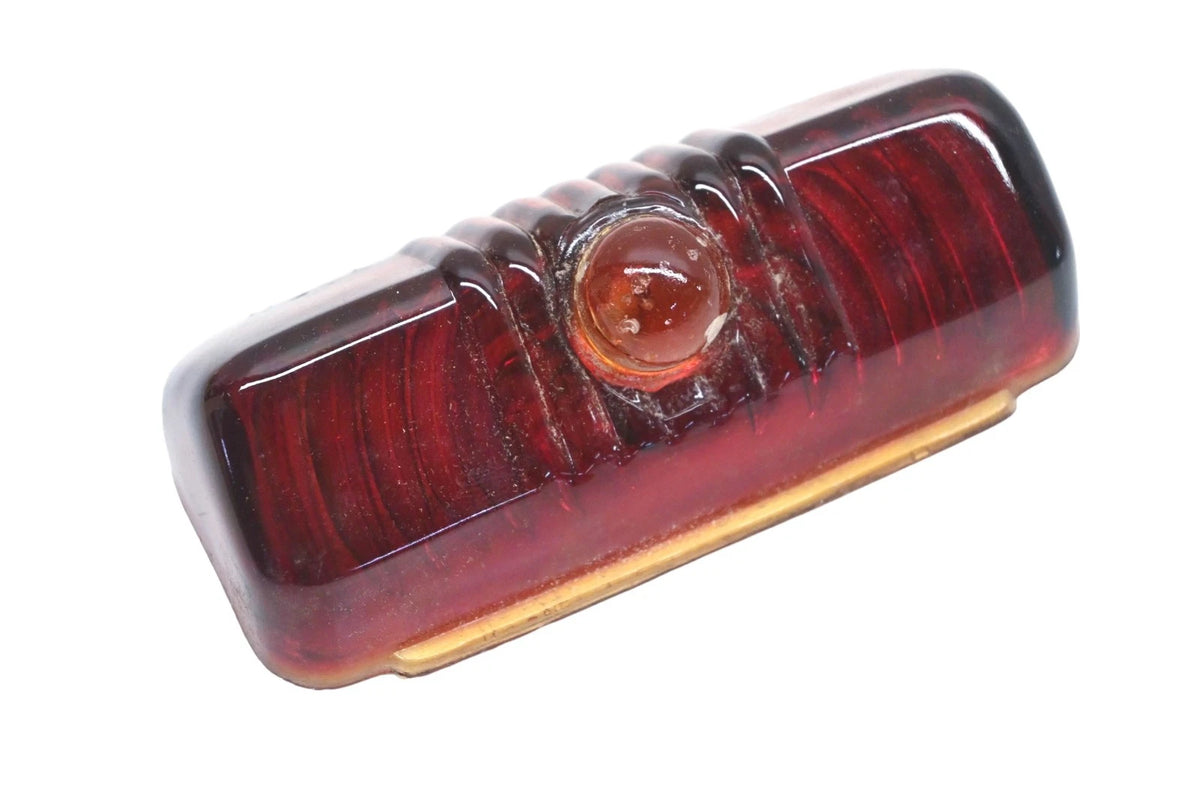 Red Glass Clear Marble Taillight Lens for Dodge CB.6251