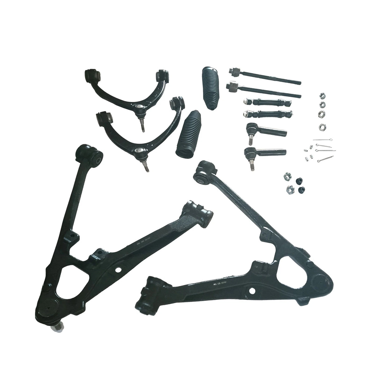 12X Front Upper Lower Control Arm Tie Rod Kit for Chevy Silverado 1500 GMC Sierra (2007–2018)
