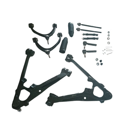 12X Front Upper Lower Control Arm Tie Rod Kit for Chevy Silverado 1500 GMC Sierra (2007–2018)
