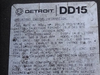 Engine Assembly for Detroit DD15 (2019) (Part No. 472910)