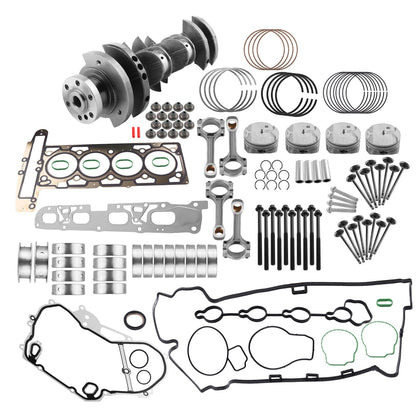 2.4L Engine Rebuild Overhaul Kit for Chevy GMC - Crankshaft, Con Rods, Gasket Kit