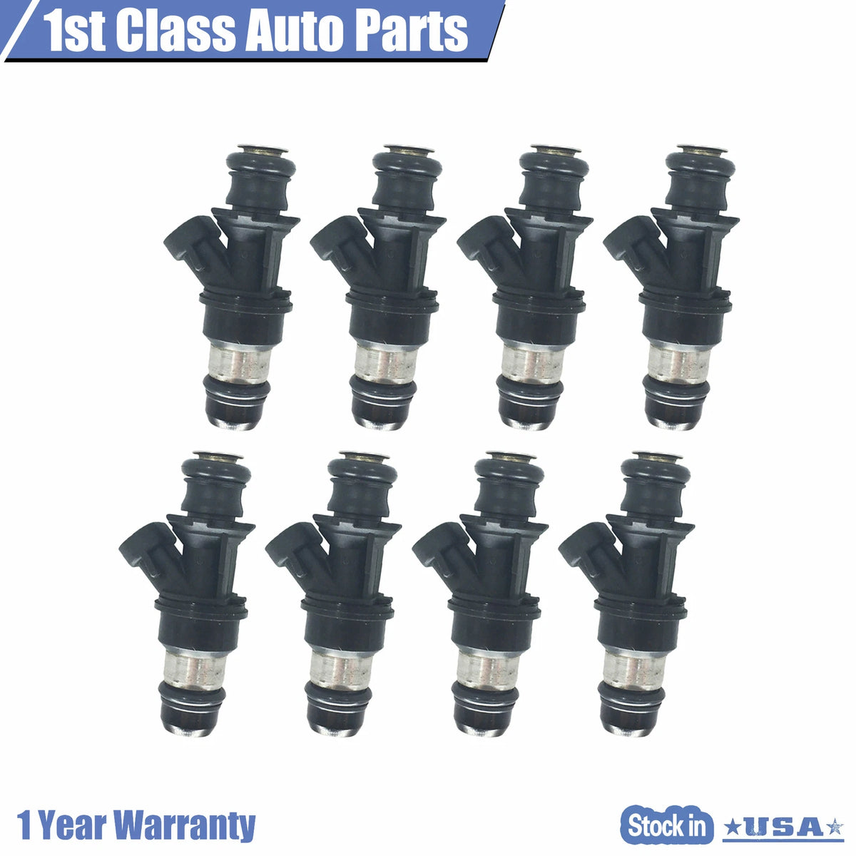 Set of 8 Fuel Injectors for Cadillac Chevrolet GMC 4.8L 5.3L 6.0L