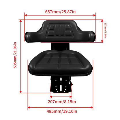 Black Suspension Seat for Ford/New Holland 3000 3600 3610 3900 5100